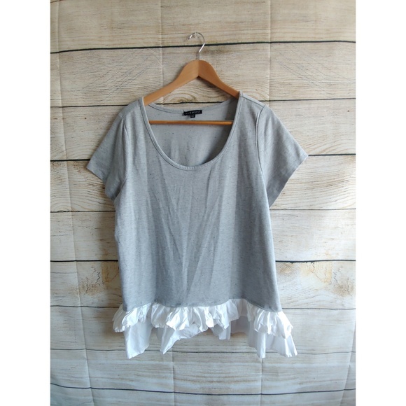 blouses with ruffles on the bottom